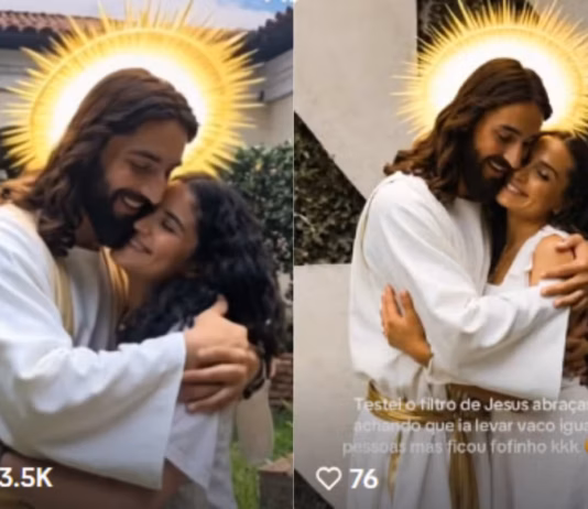 Como Usar o Efeito "Abraçando Jesus" no App Pixverse.ai com IA